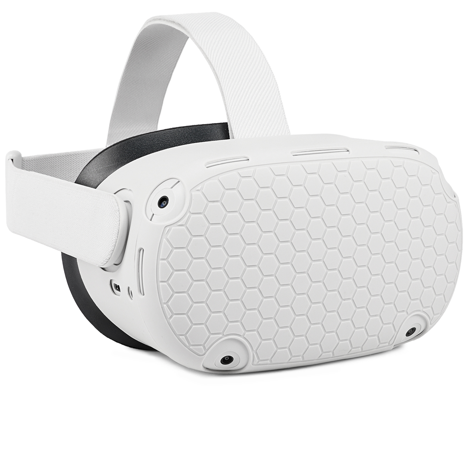 YRXVW VR Front Protector Cover Shell for Oculus Quest 2, Protective Front Cover Anti Scratch Anti Dust Anti Shock White