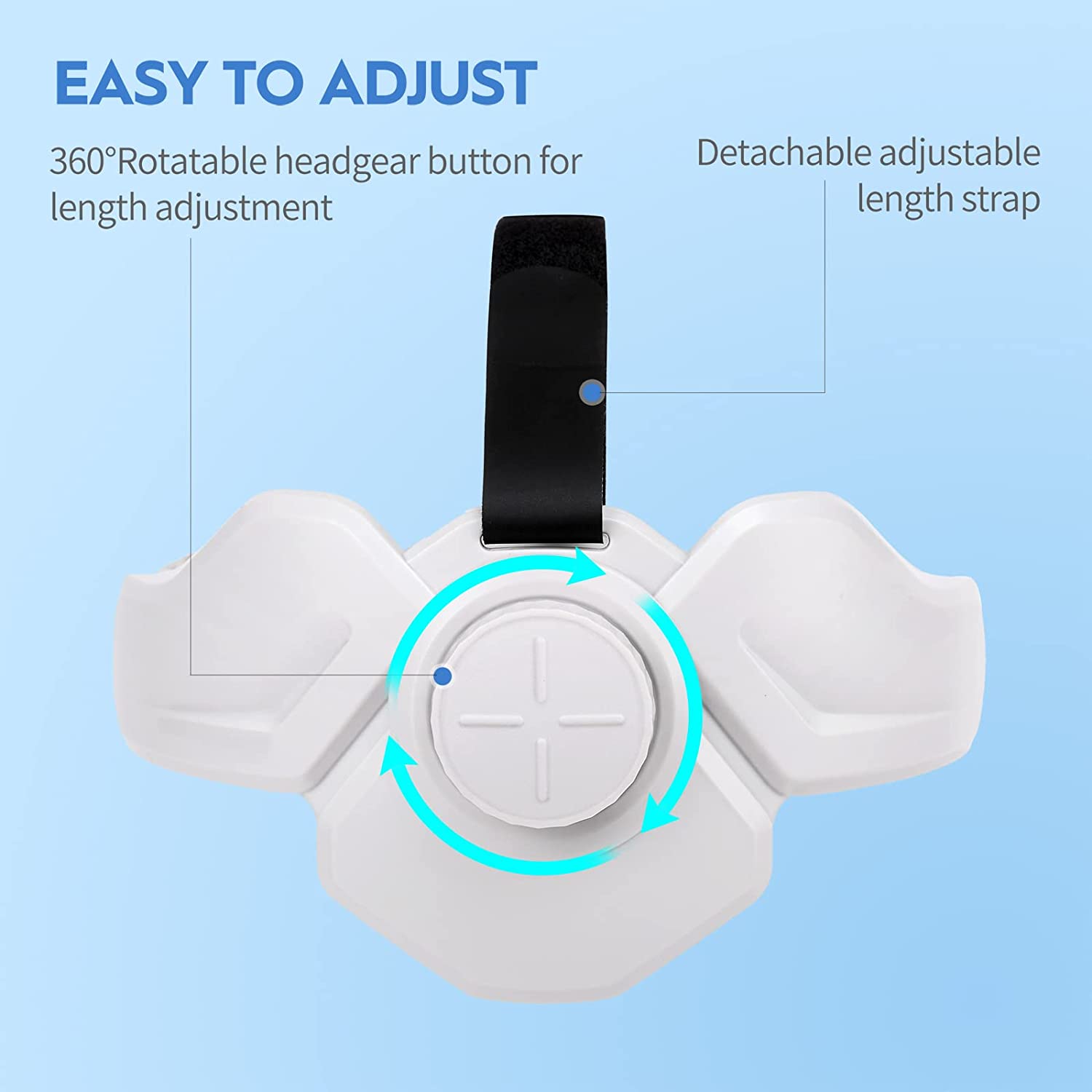 YRXVW Head Strap for Oculus Quest 2 Vr Headset, Comfortable Headrest Design, Adjustable Head Strap, Fit Official Quest 2 Carrying Case - Image 4